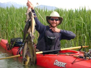 Fishing the marsh of Utah Lake